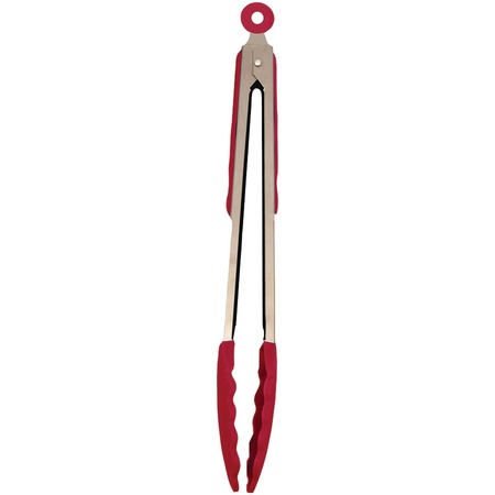 STARFRIT Red Silicone 12" Tongs 093291-006-0000